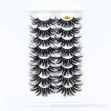 8 pairs eyelashes 25mm dramatic long eye lashes